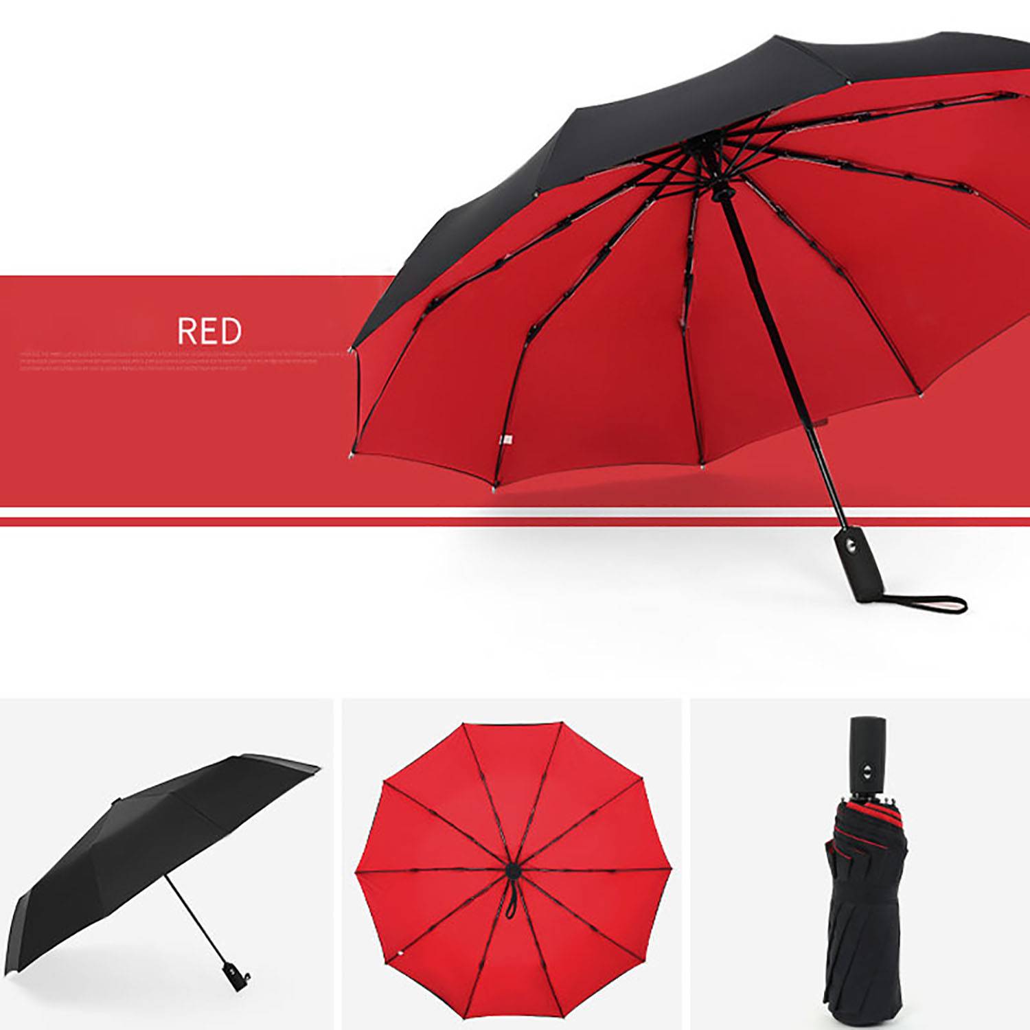 Automatic Anti-Wind Double Layer Commercial Large Umbrella 4