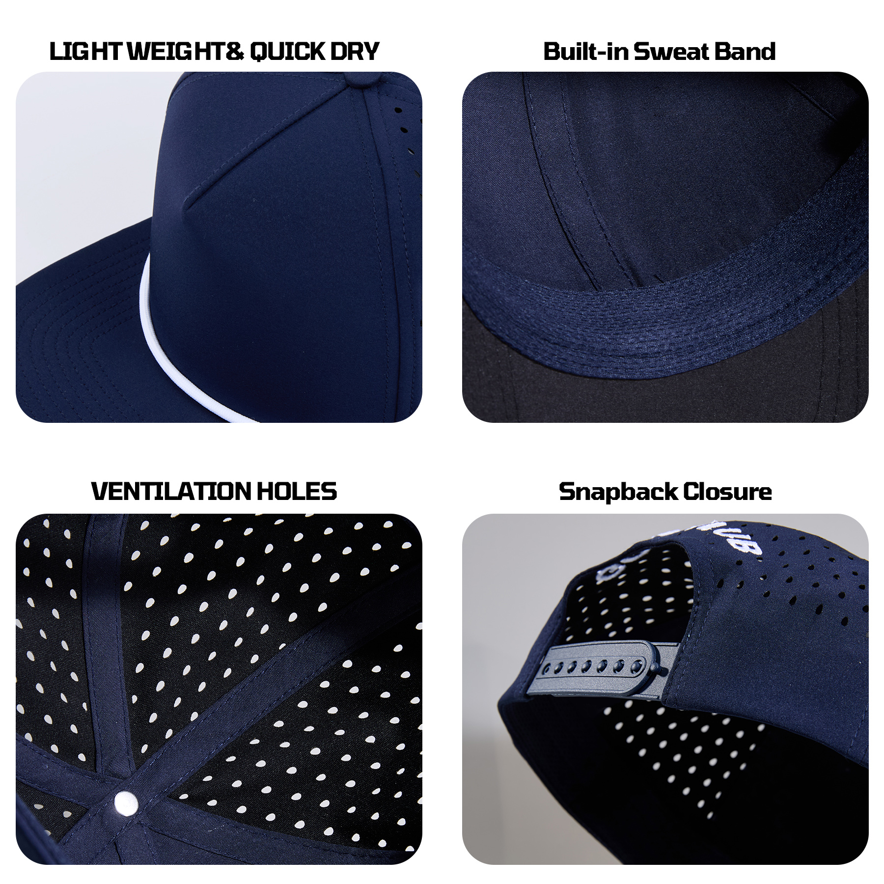 5-Panel Flat Bill Rope Cap 20