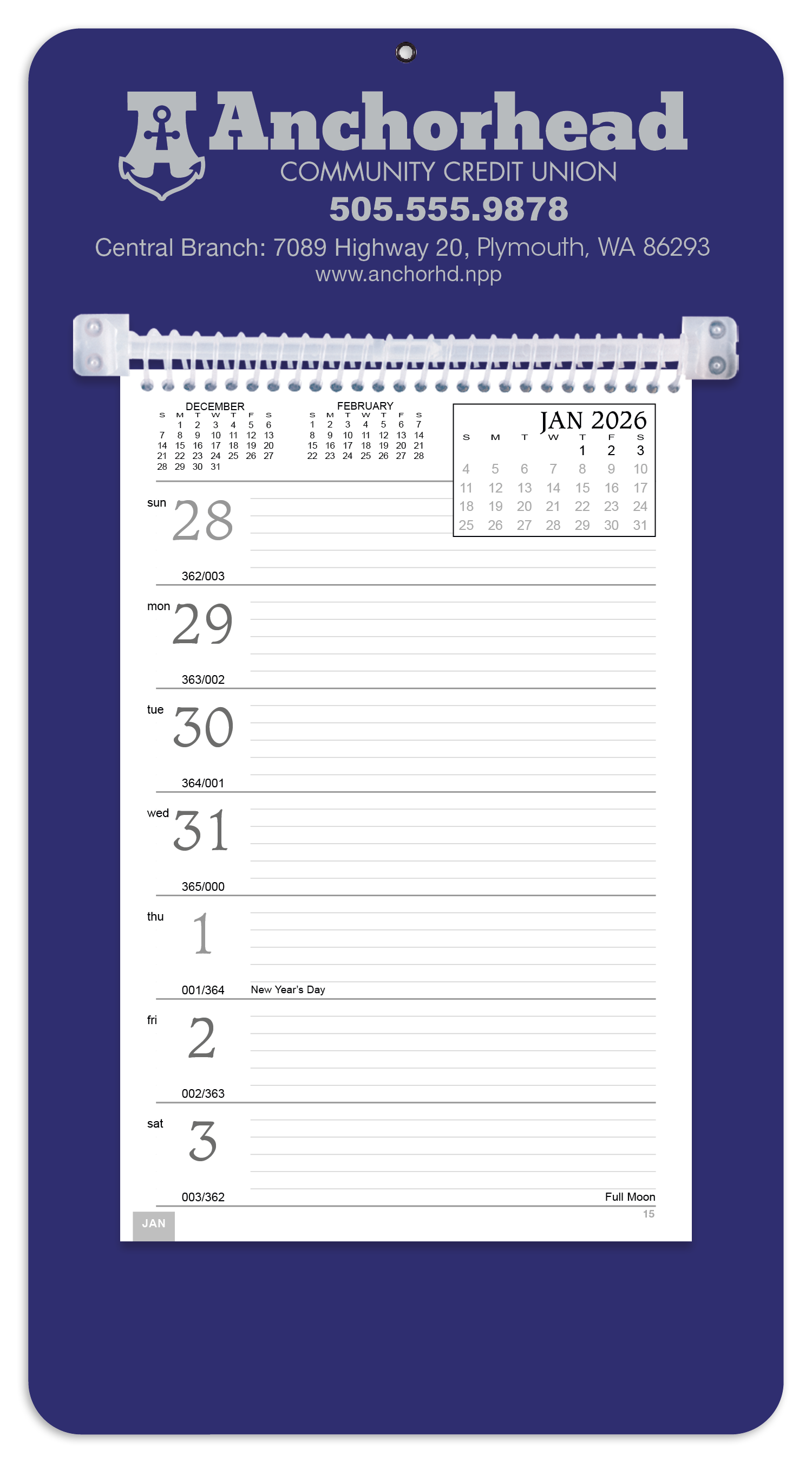 Triumph® Calendars Weekly Memo Calendar 26