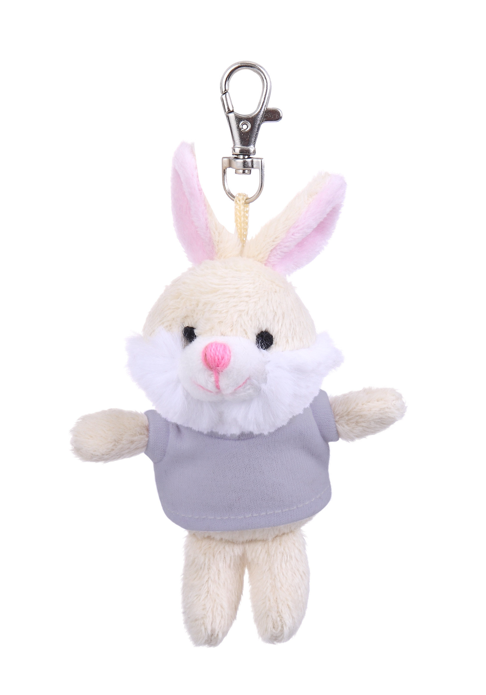 Soft Plush Bunny Keychain with Tee 19
