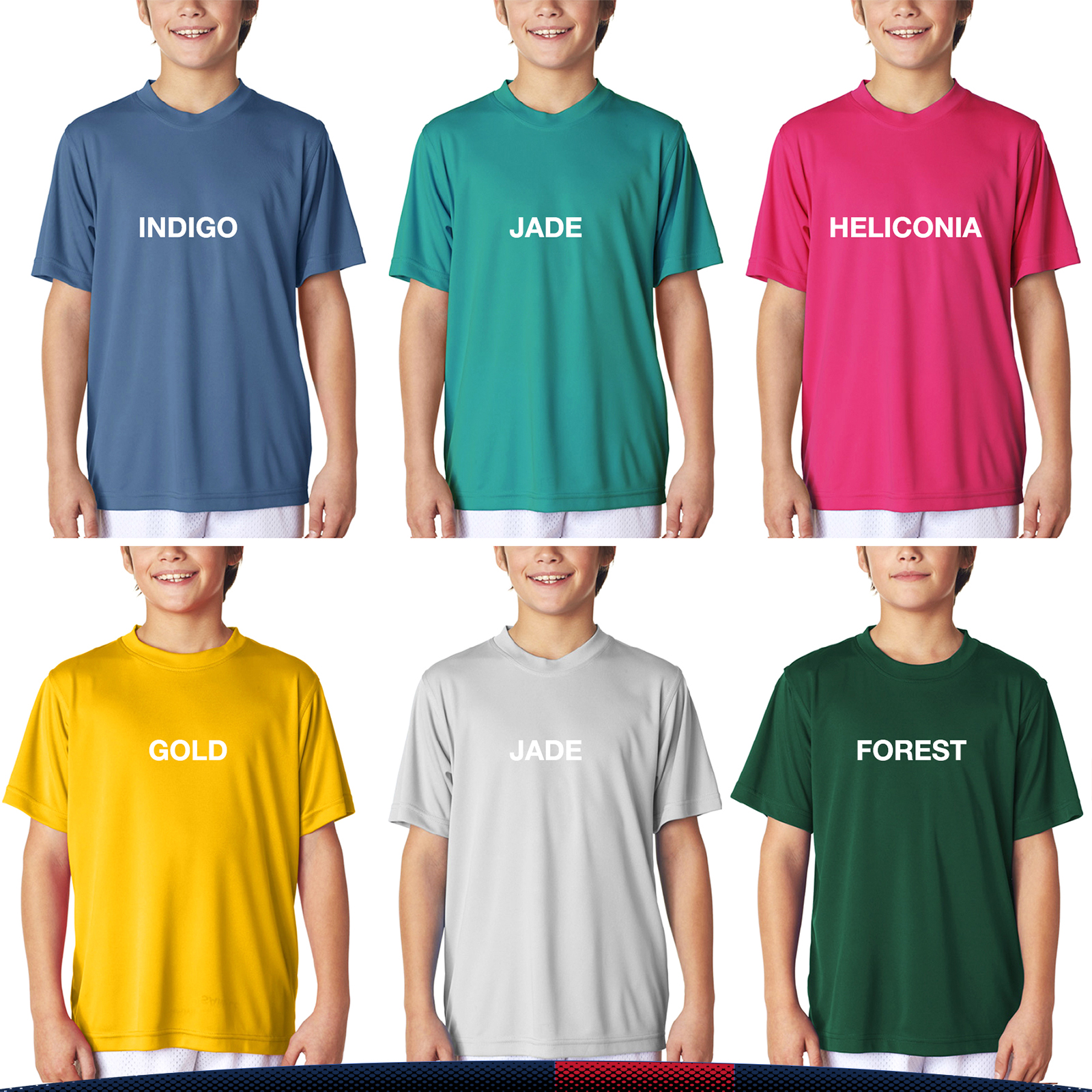 UltraClub® 4 oz. Youth Sports T-Shirts 6