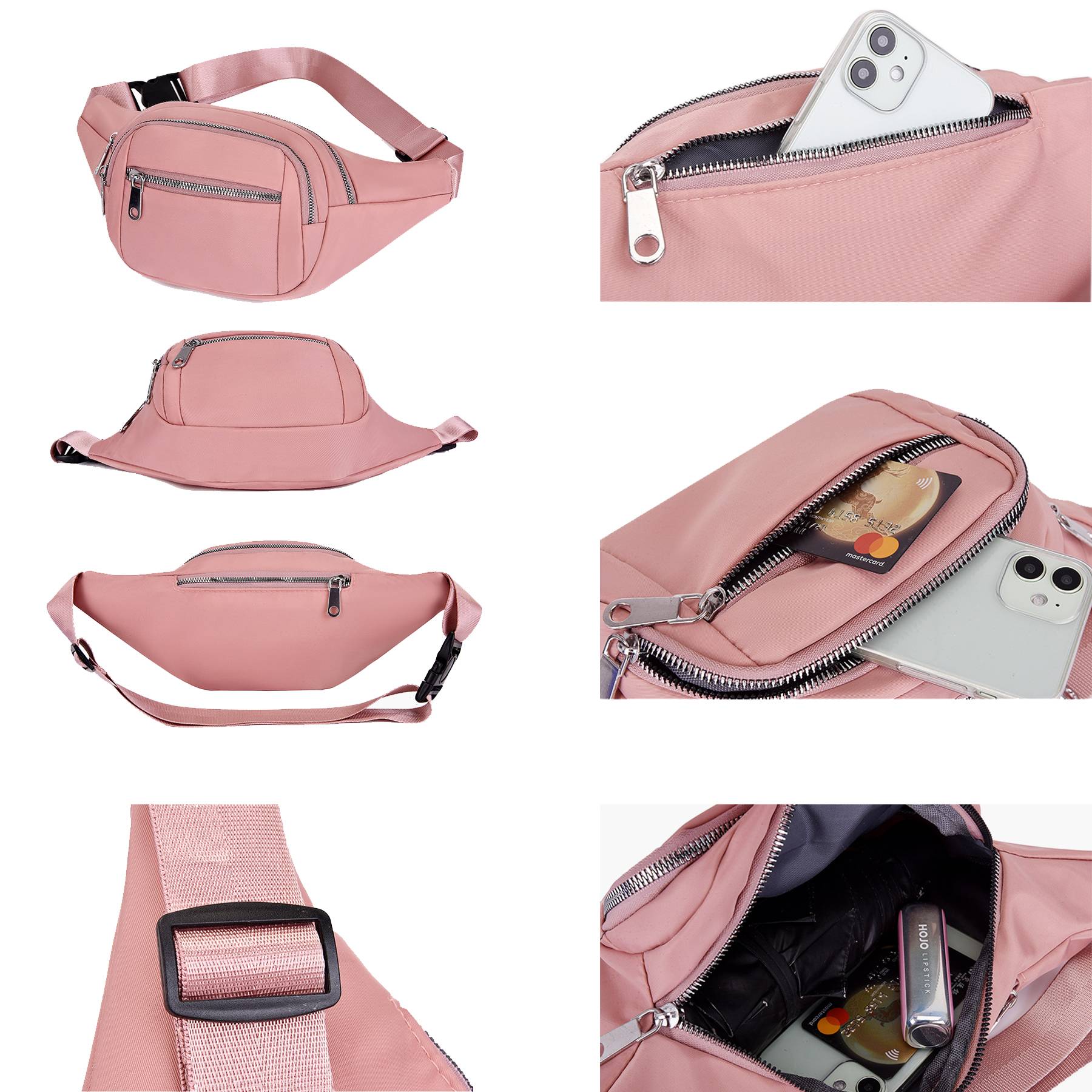 Oxford Large Fanny Pack Running Belt Waist Bag for trip 2