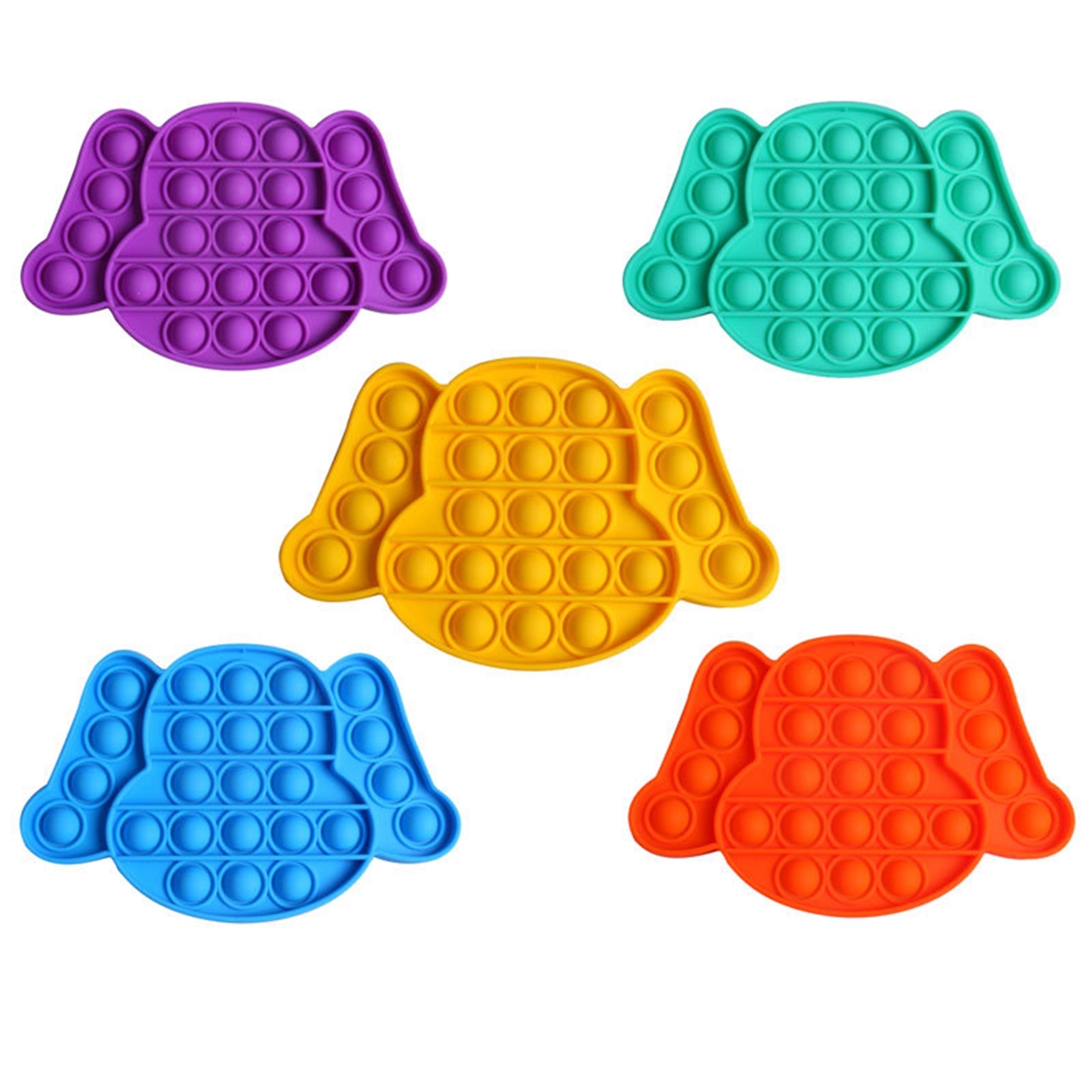 Dog Shaped Silicone Push Pop Bubble Toy 2