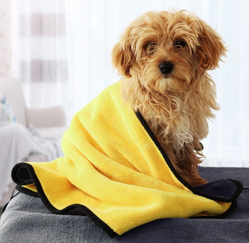 Pet Microfibre Drying Towel Dog Blanket Soft Bath Towel 2