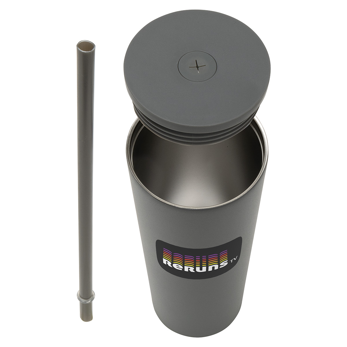 Bradford 24 oz Vacuum Insulated Stainless Steel Tumbler with Straw 6
