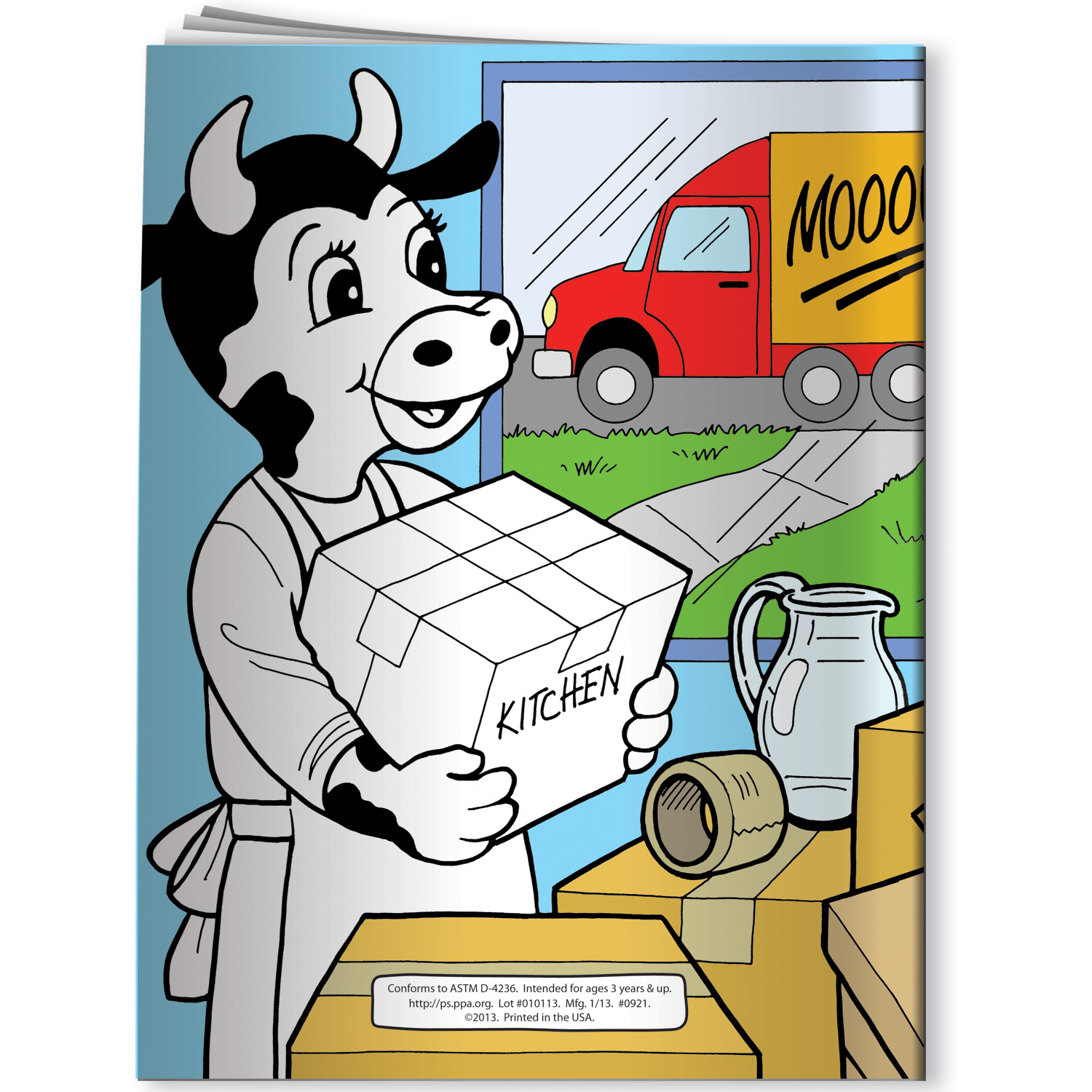 Coloring Book - It's Moo-ving Day with Carrie Cow 3