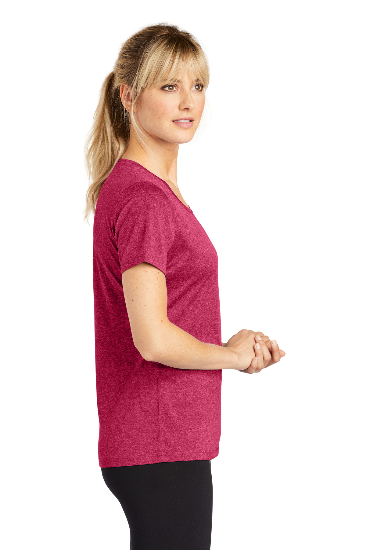 Sport-Tek Women's Heather Contender Scoop Neck Tee. LST360 33