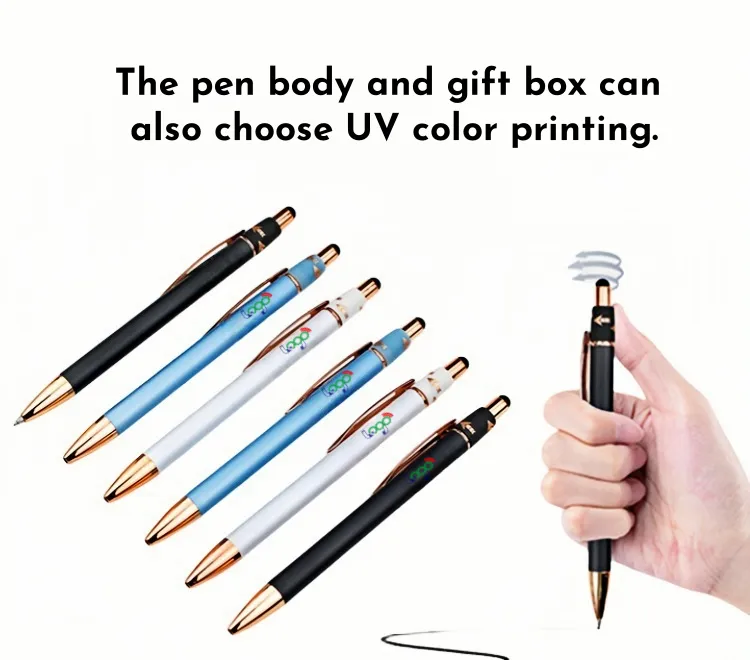 Custom Logo Metallic Gift Pen Set in Box, Stylish & Promotio 4