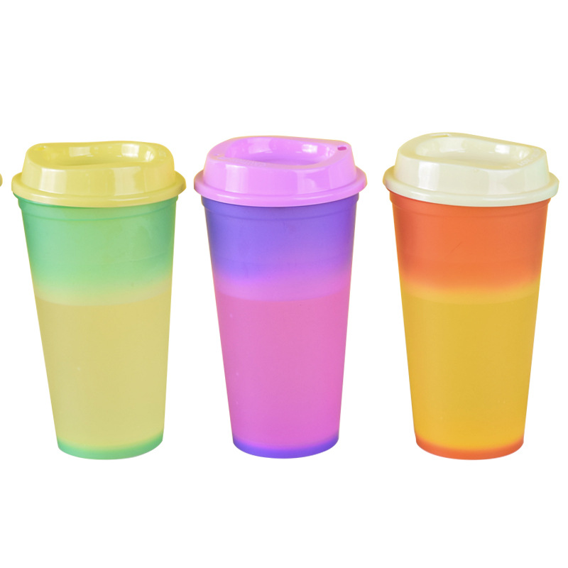 16 oz Hot Color Changing Cups w/ Lid 5