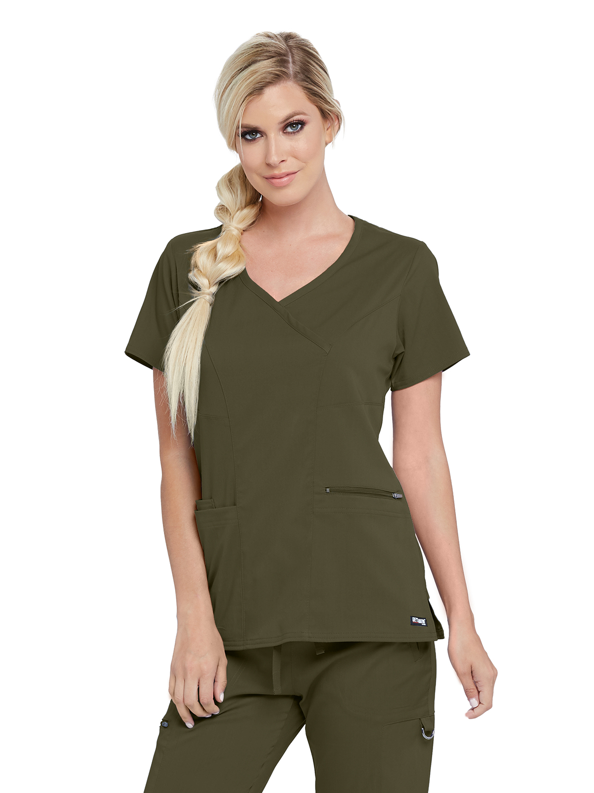 Grey's Anatomy Spandex Stretch - Women's Three-Pocket V-Neck Kim Scrub Top 21