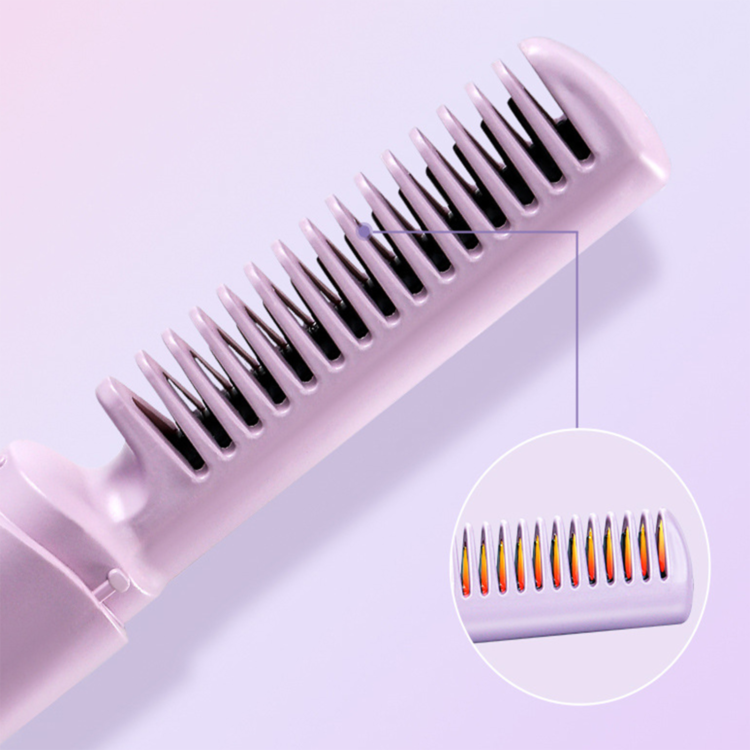 Mini USB rechargeable portable straightening comb 3