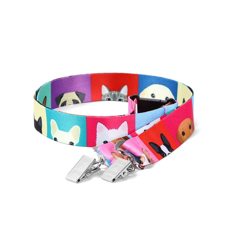 Open Ended Double Clip Full Color Lanyards 37