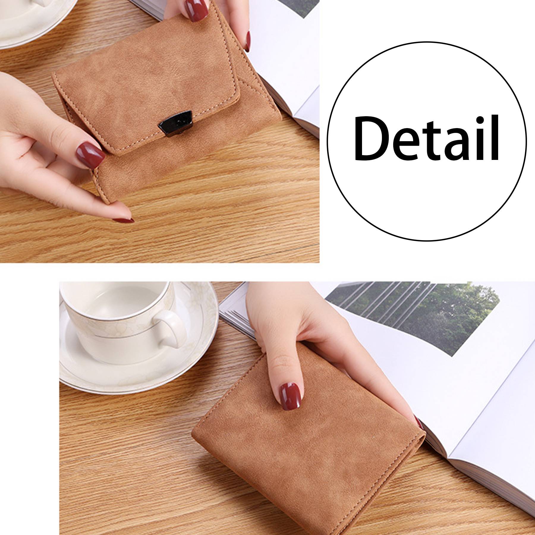 PU Cute matte multi-purpose wallet 7