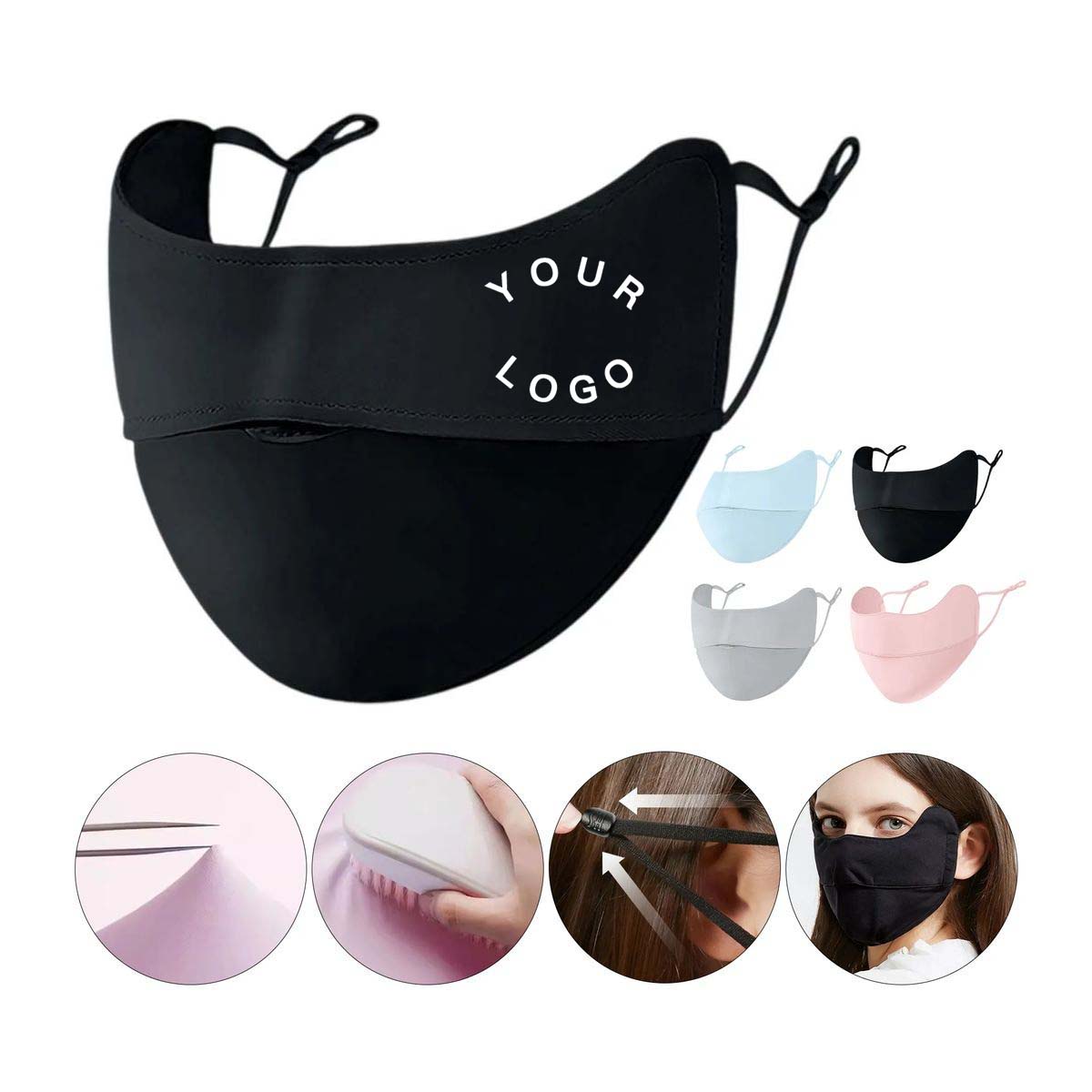 Breathable Ice Silk Mask with Sun Protection 2