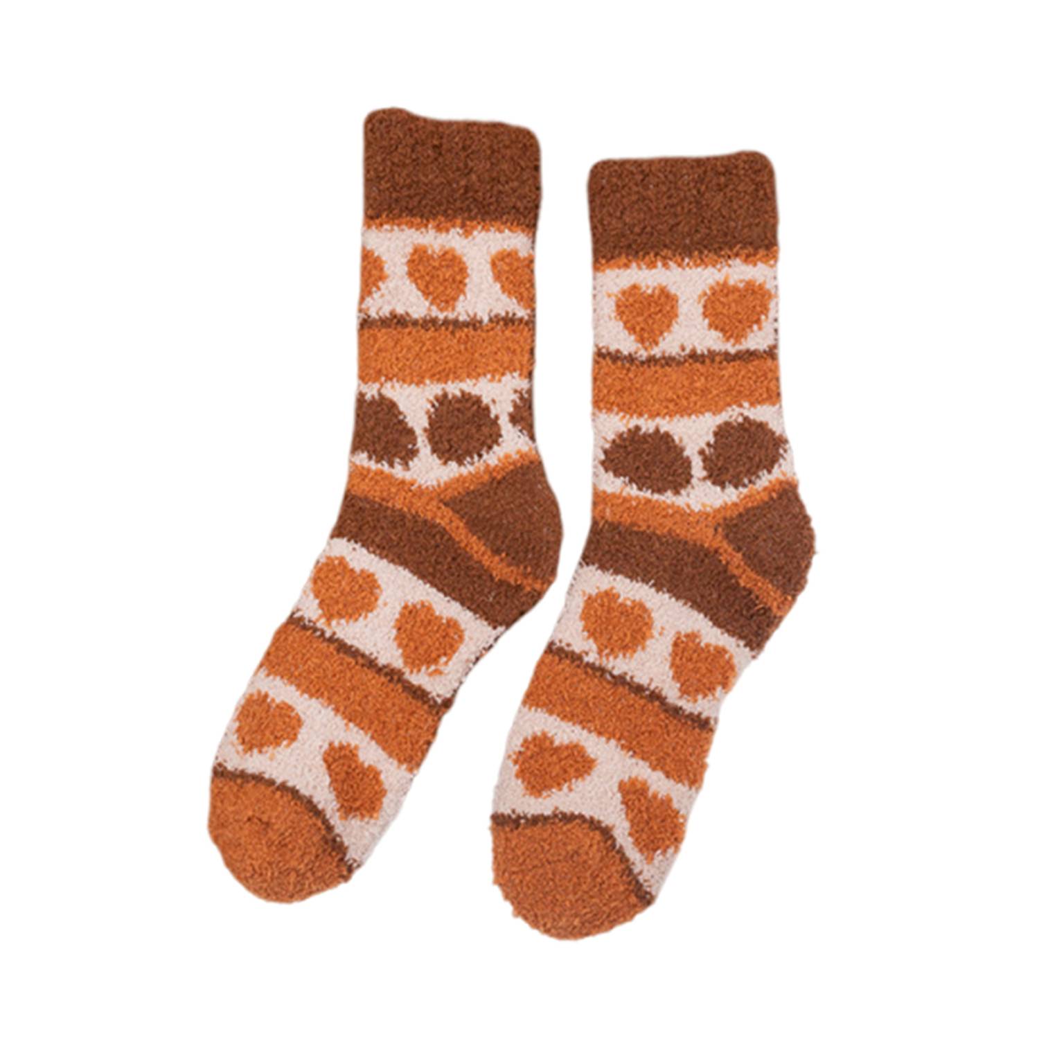 Polyester Winter Thick Coral Fleece Crew Sock 8