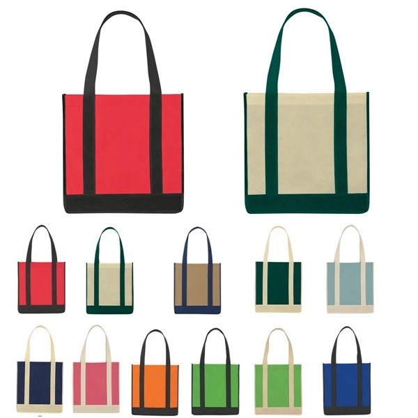 Non-Woven Two Tone Tote Bag 2