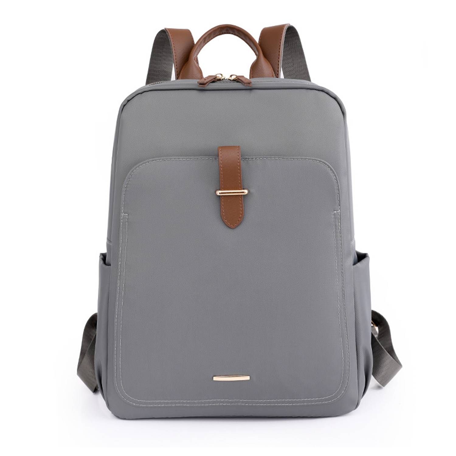 Travel PU Leather Laptop Backpack 7