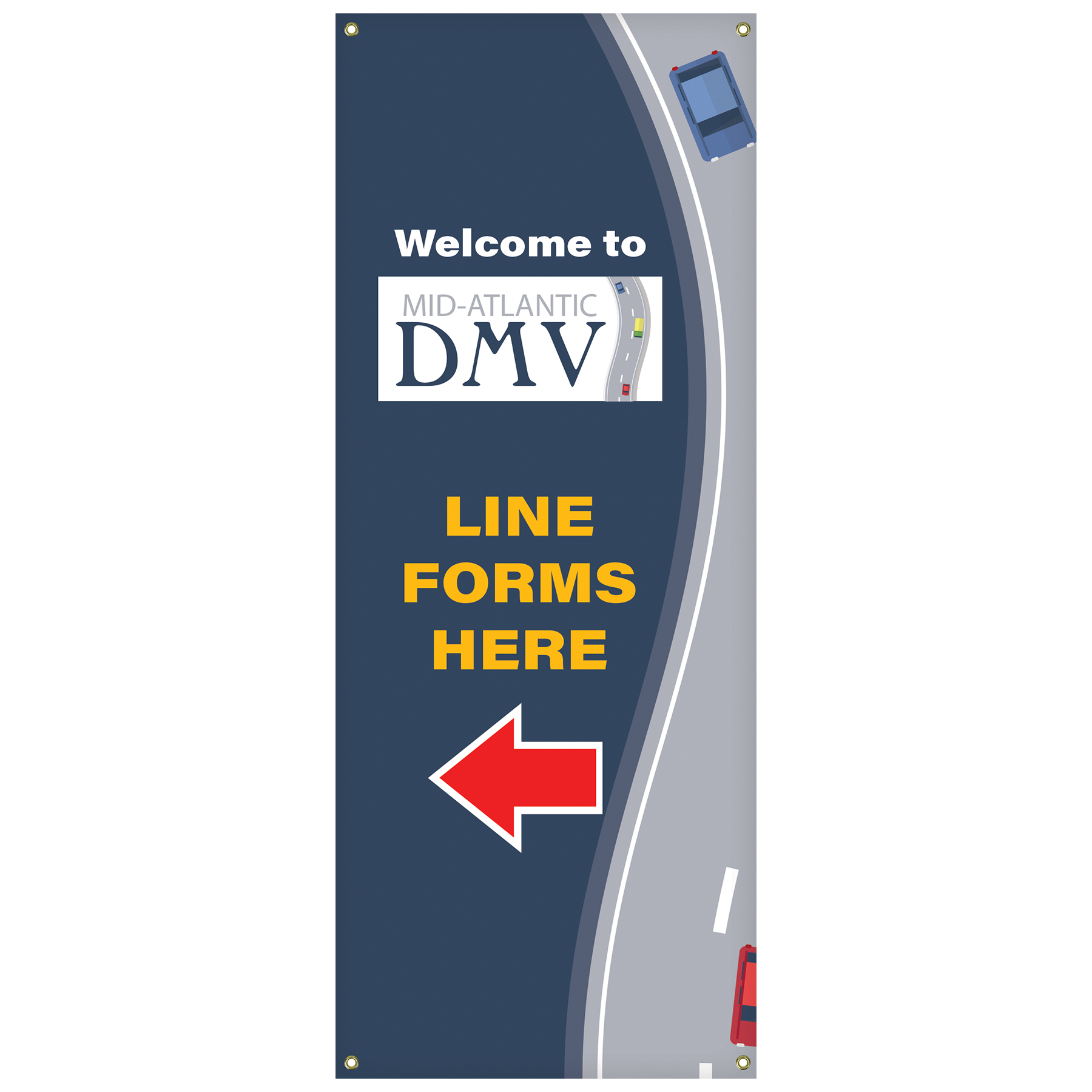 60" x 24" X-Banner Replacement Banner (Polyester Banner Only) 4