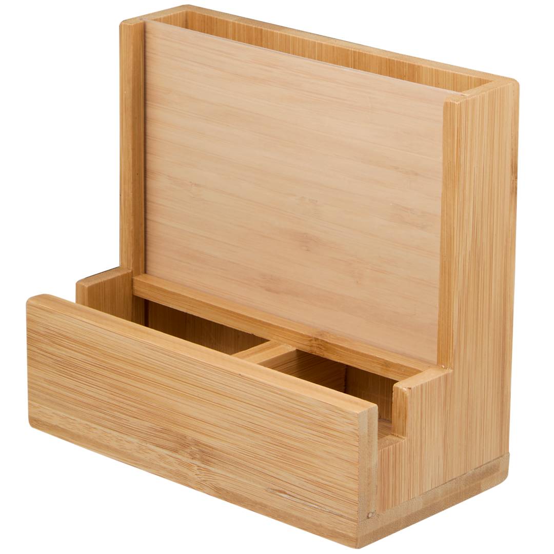 FSC® 100% Bamboo Photo Frame Desktop Organizer 13