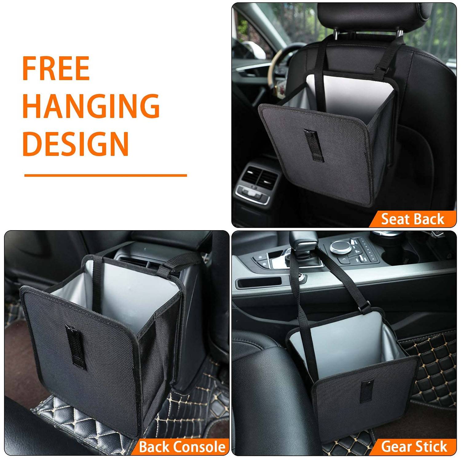 Oxford Foldable Car Garbage Can 2