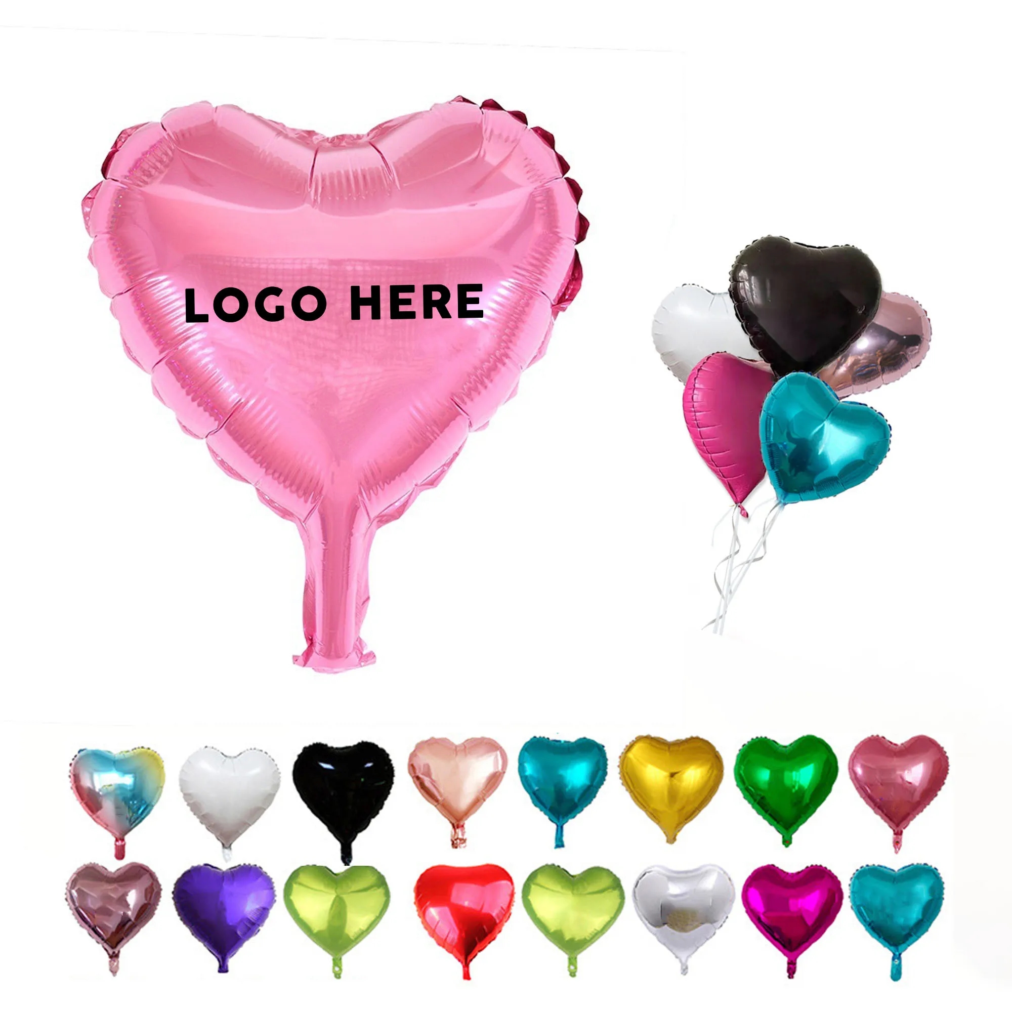 18 inch Heart shaped Aluminum Foil Balloons 5