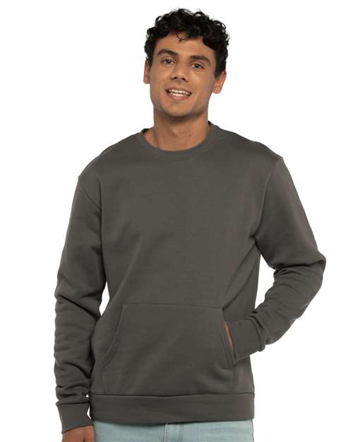 Unisex Santa Barbara Pocket Crewneck Sweatshirt - 9001, custom hoodie or sweatshirt with logo imprint 44