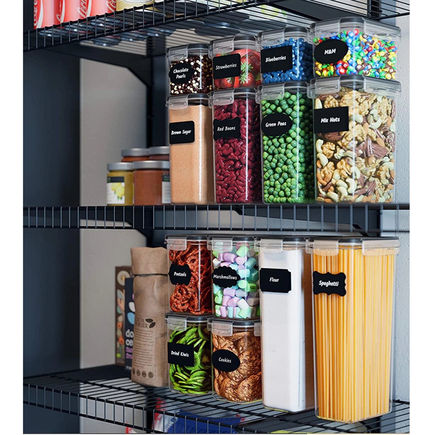 Airtight Food Storage Containers Set With Lids (24 Pack) 9