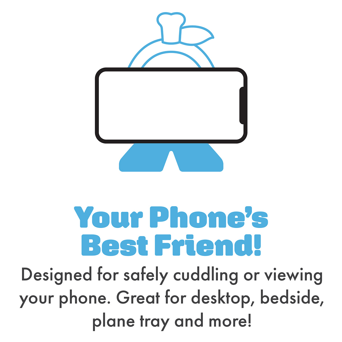 Phone Pals™ Weighted Plush Phone Holder - Pickleball Player 4