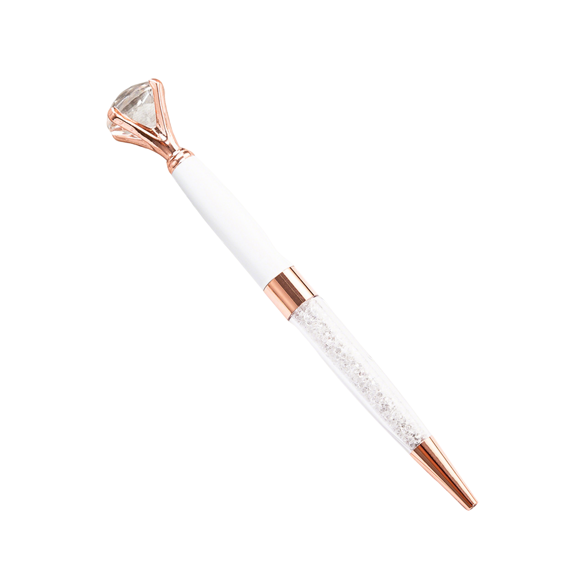 Crystal Crown Ballpoint Pen Twist Action Metal Barrel 8