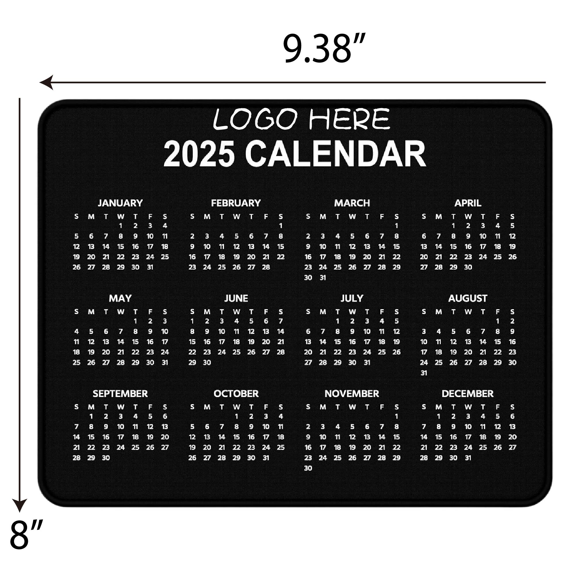 Ultra-Thin Calendar Mouse Pad 1