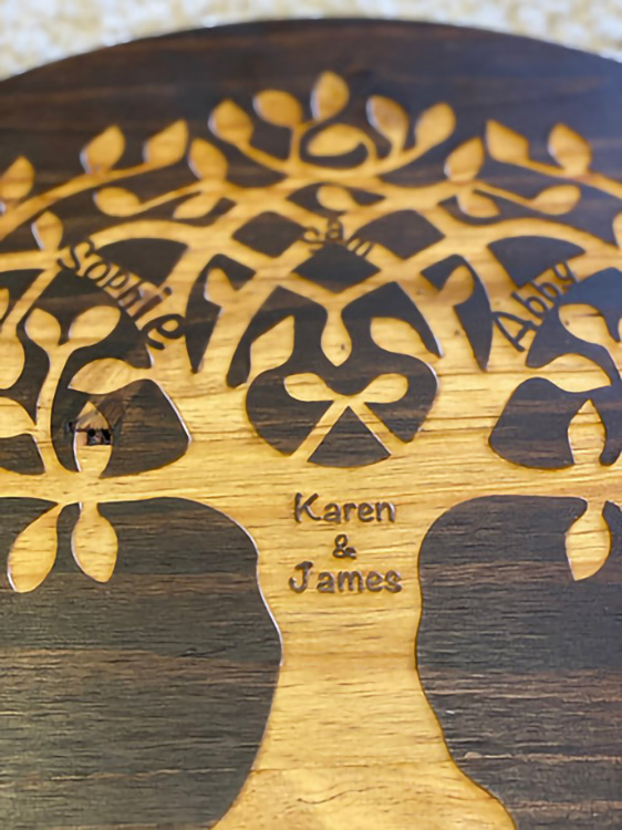 Large Family Tree Lazy Susan 9