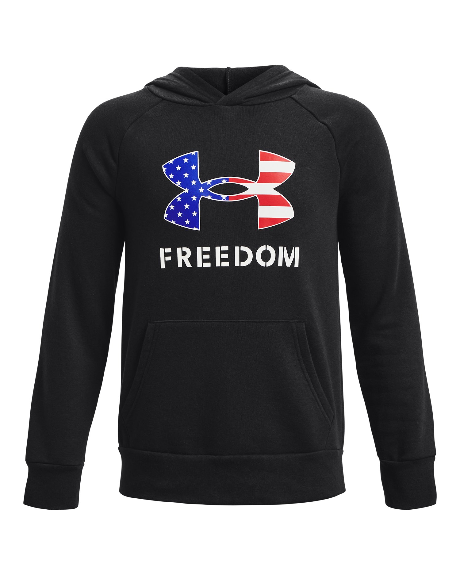 Boys' UA Freedom Rival Fleece Big Flag Logo Hoodie 3