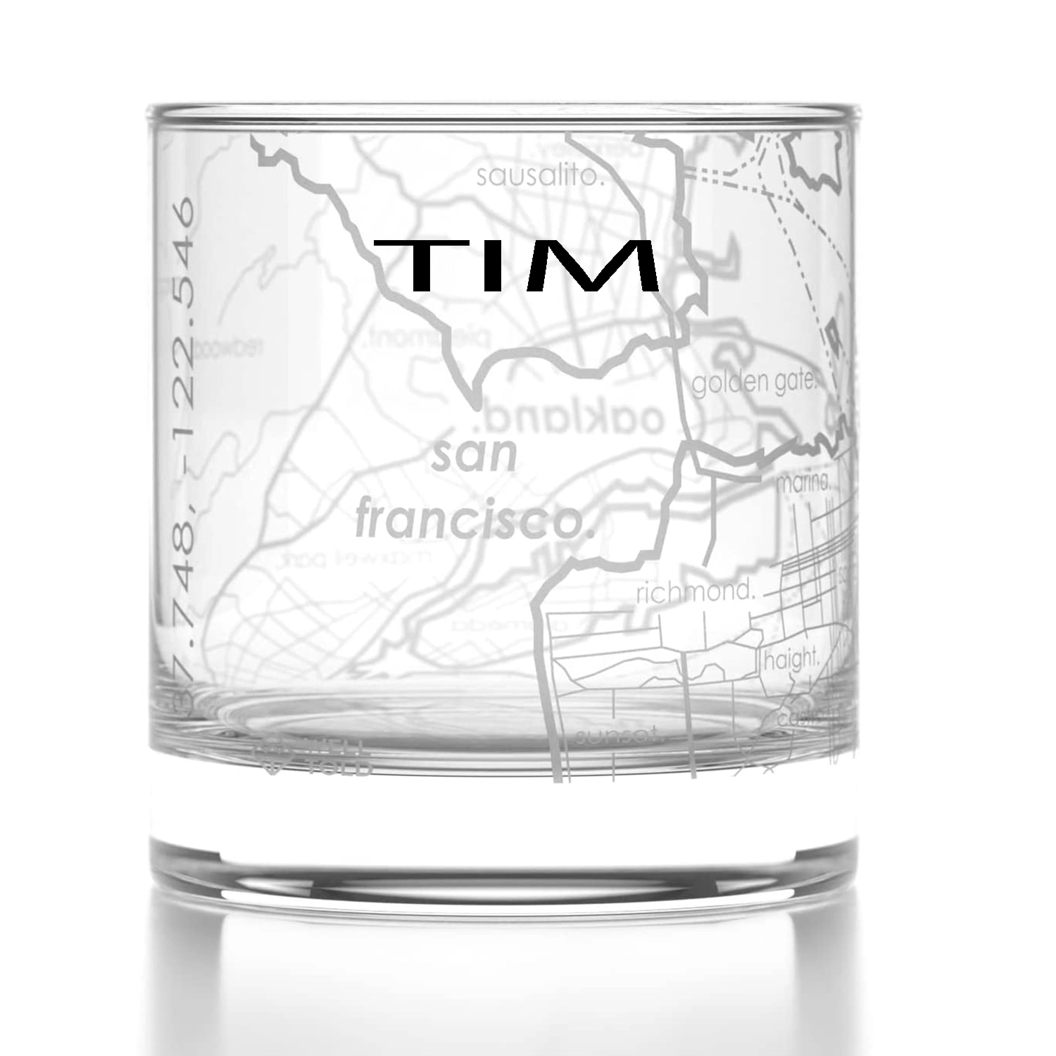 City Map Pint Glass 15Oz 2