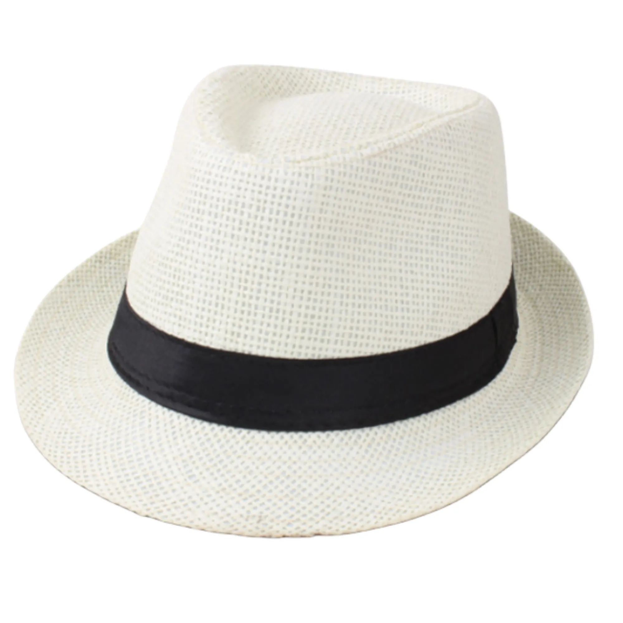 Natural Straw Fedora Hat 9