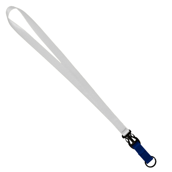 3/4" Multi color (Top and bottom) Nylon Lanyard with Plastic Slide Buckle R 130