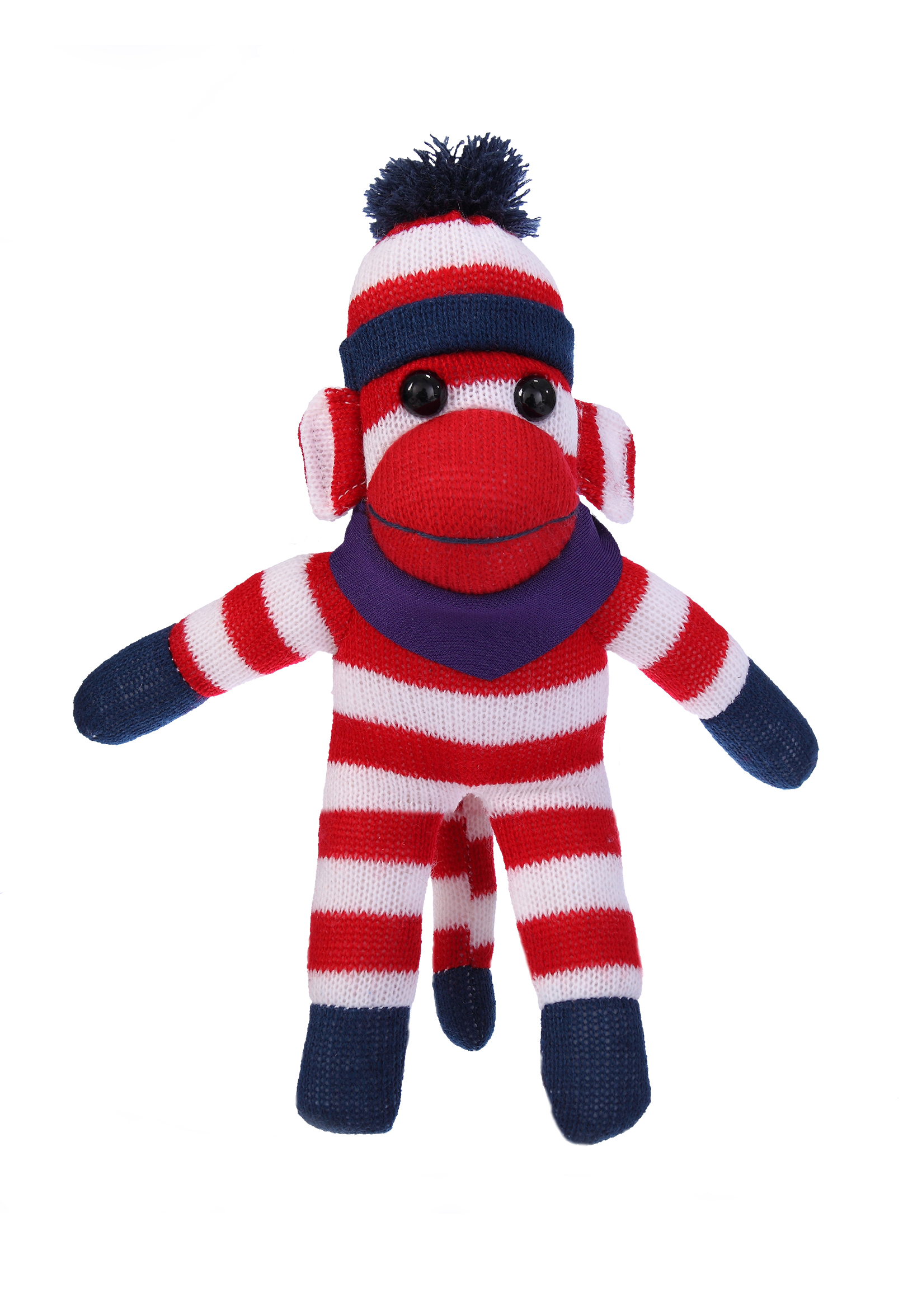 Patriotic Sock Monkey with Bandana