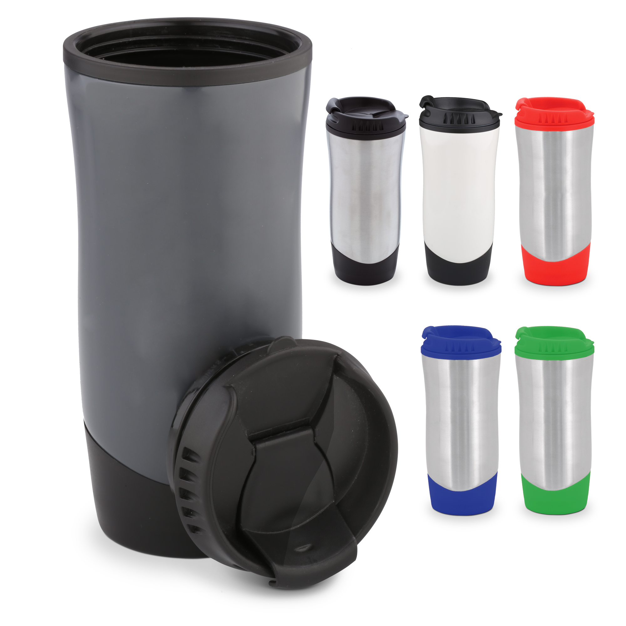 16 Oz. Wavelength Stainless Steel Tumbler w/Plastic Liner 8