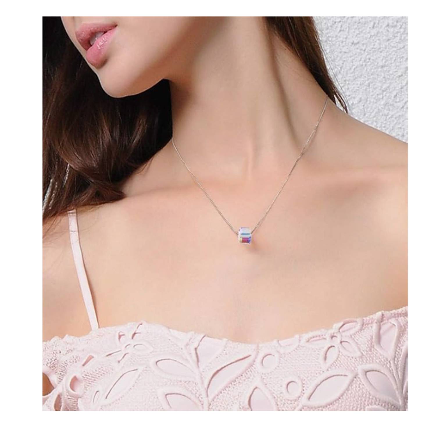 Sugar cube crystal necklace 6