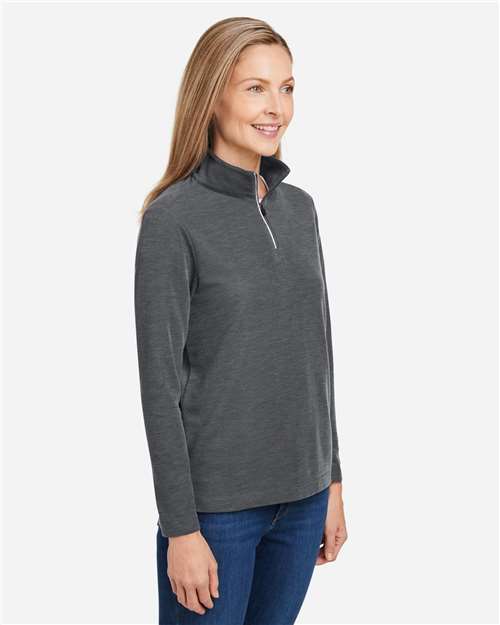 Women's Fusion ChromaSoft™ Pique Quarter-Zip Pullover - CE405W 80