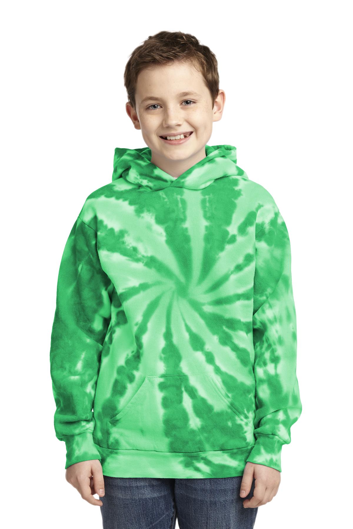 Port & Co Youth Tie-Dye Pullover Hooded Sweatshirt. PC146Y 48