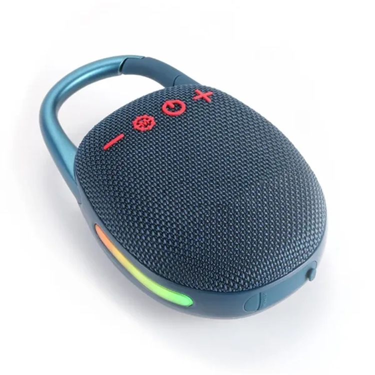 Ultra-Portable Bluetooth Speaker with Clip and Lights 3