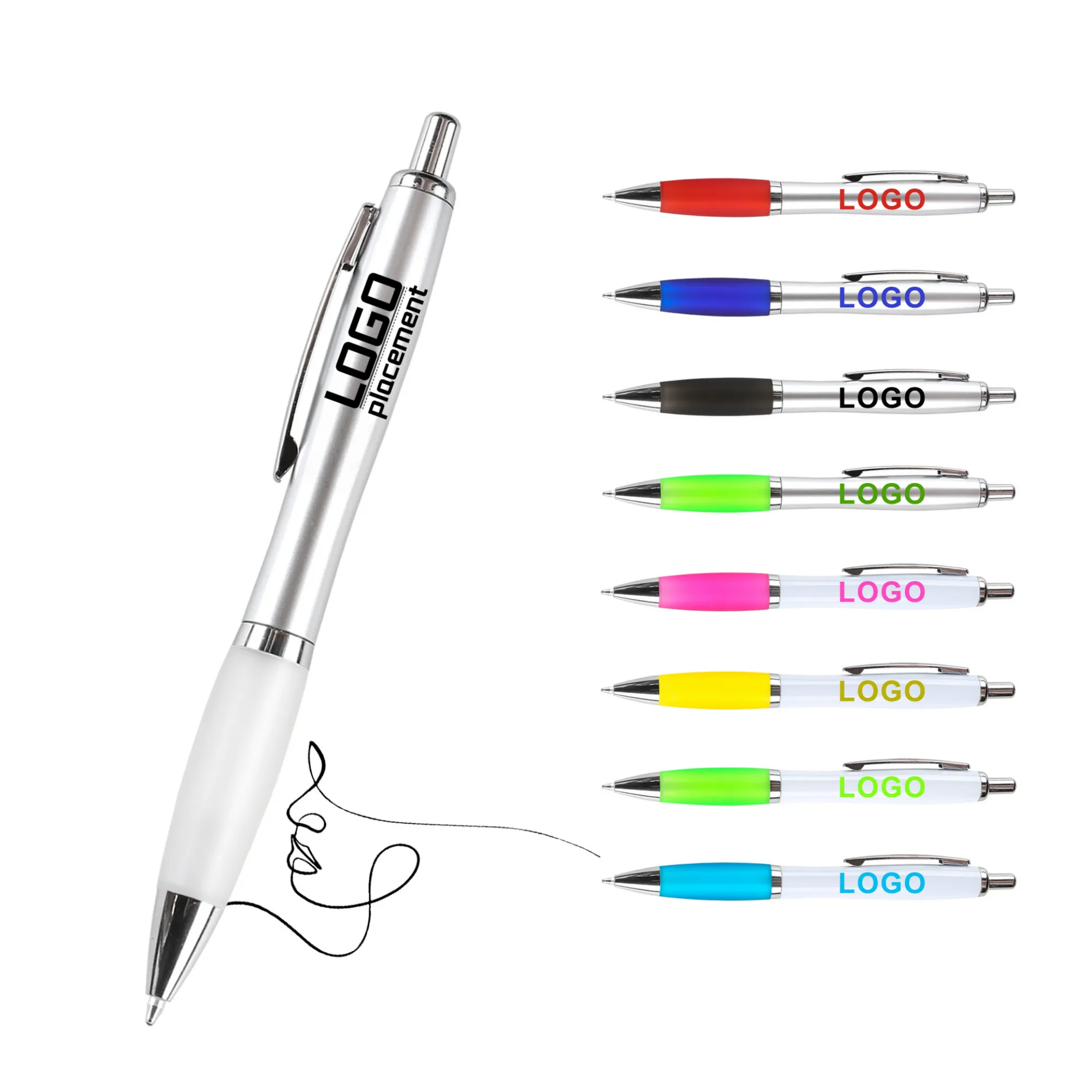 Corporate Promotion Gourd-Shaped Push Ballpoint Pen