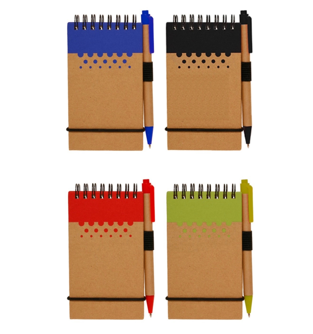 Eco Spiral Notebook Jotter w/Pen 3