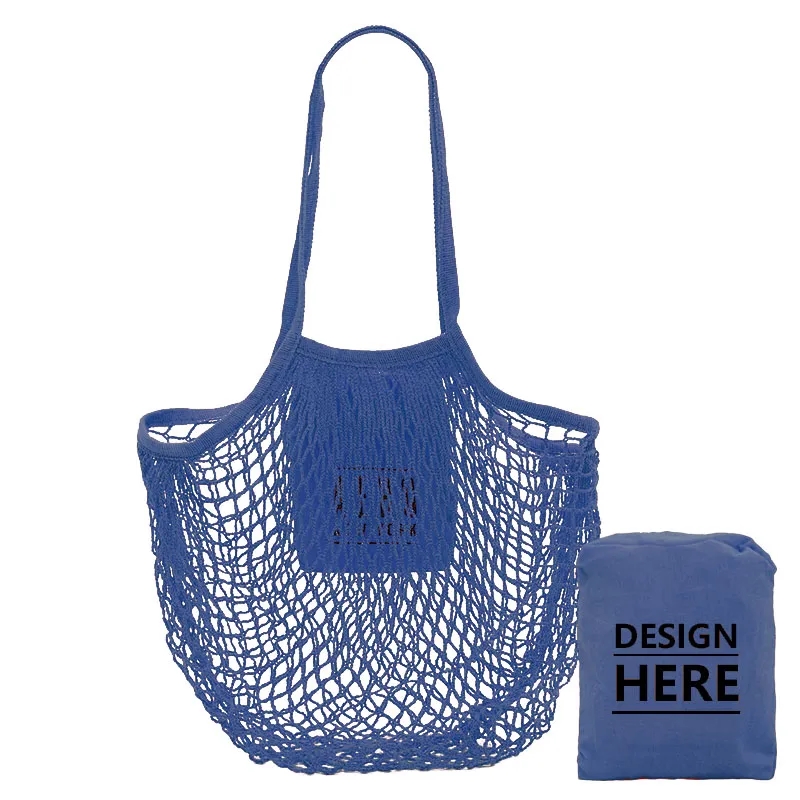 Mesh Cotton Tote, custom tote bag with logo imprint 4