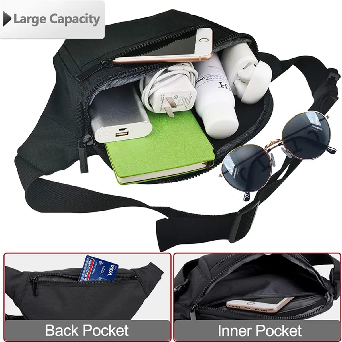Custom Easy Carry Sling Shoulder Crossbody Waist Bag 7