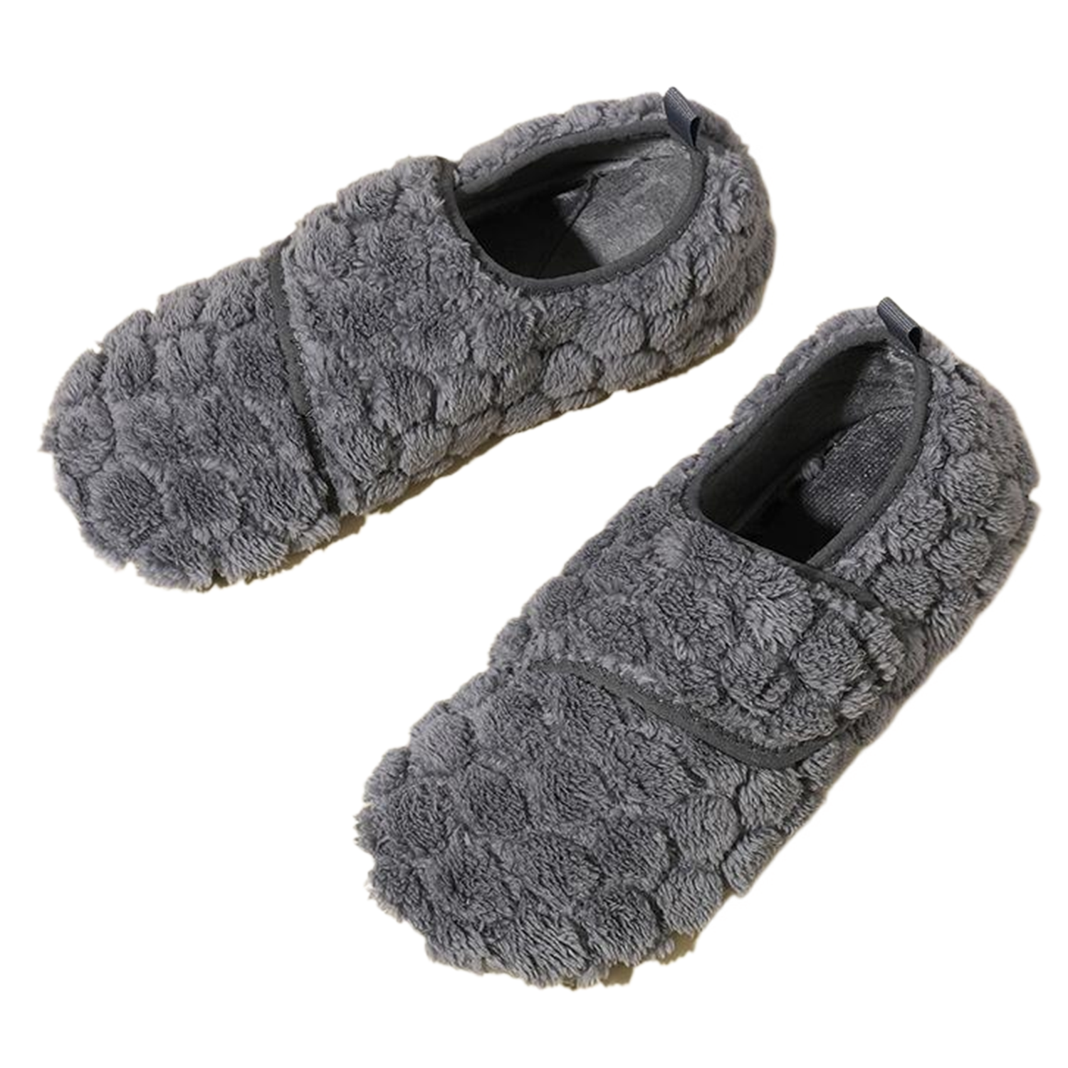 Unisex Plush Round Toe Non-Slip Indoor Slippers 8