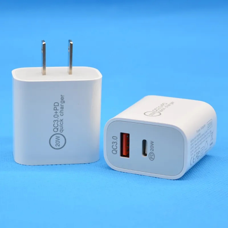 20W Fast Charge Wall Charger QC3.0 PD 3