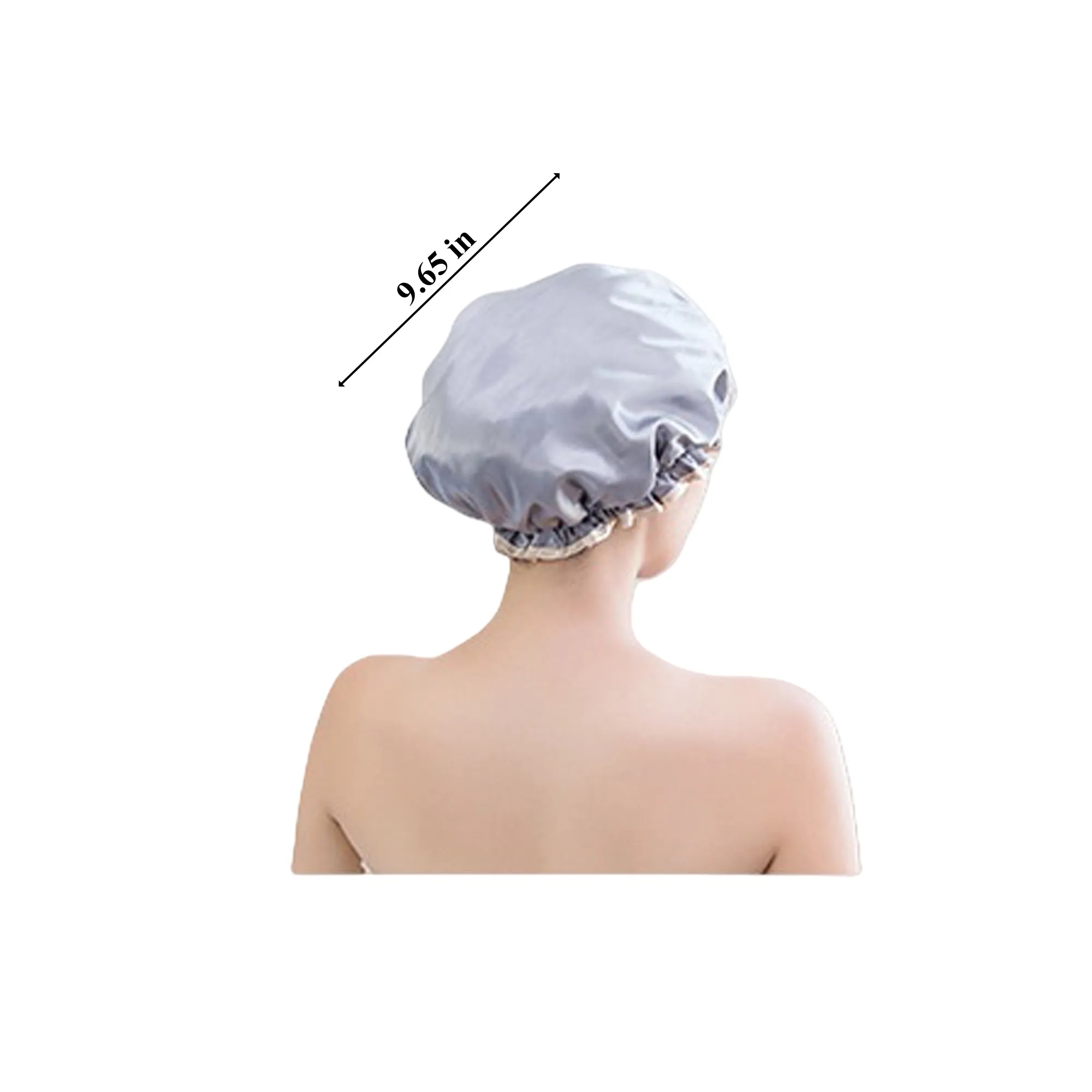 Double Layer Waterproof Shower Cap 2