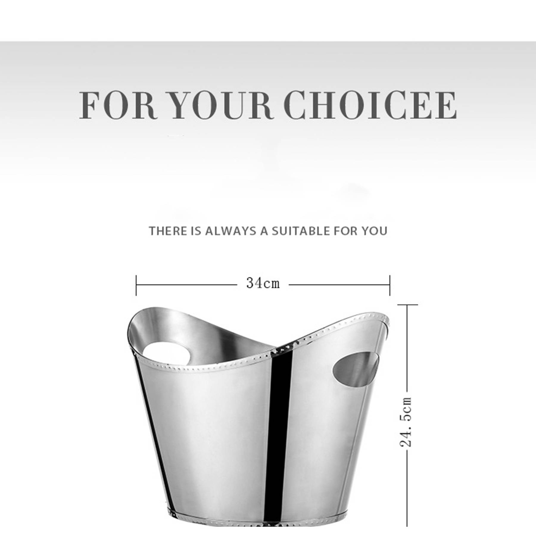 Stainless steel ice bucket 3