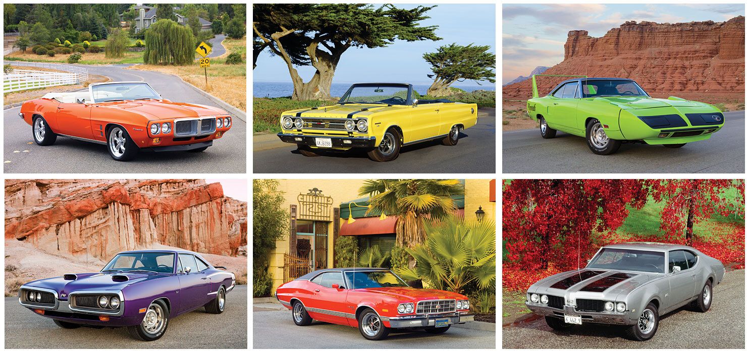 MUSCLE CARS STAPLED WALL CALENDAR 20